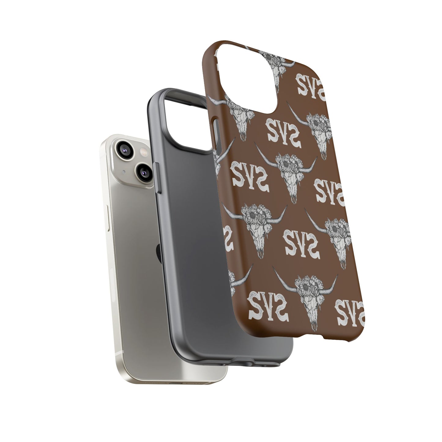 Blooms & Bone | Brown Phone Case