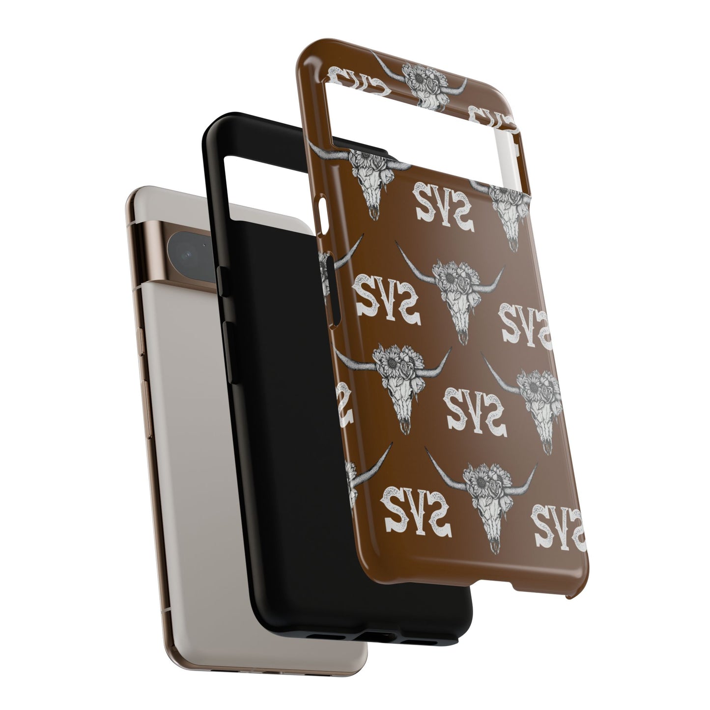 Blooms & Bone | Brown Phone Case
