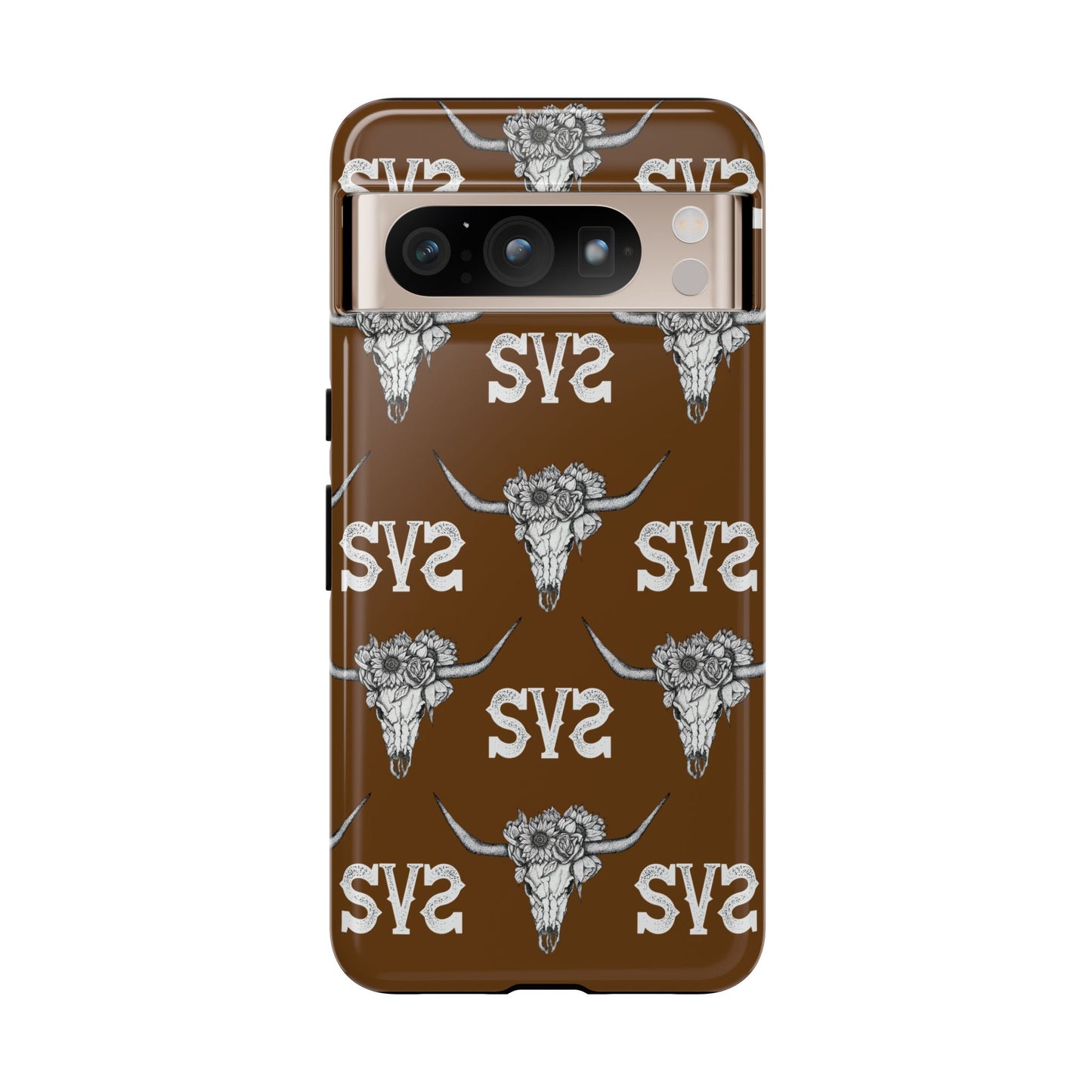 Blooms & Bone | Brown Phone Case