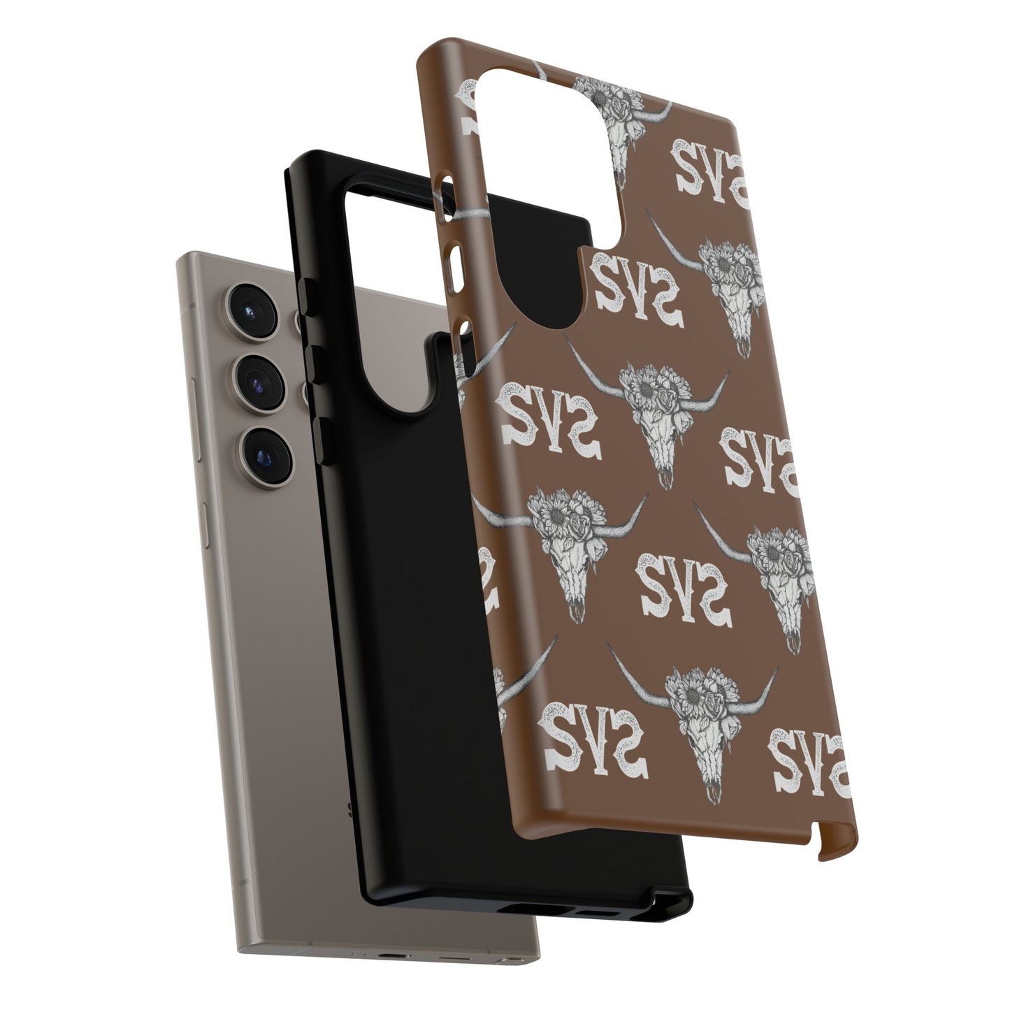 Blooms & Bone | Brown Phone Case