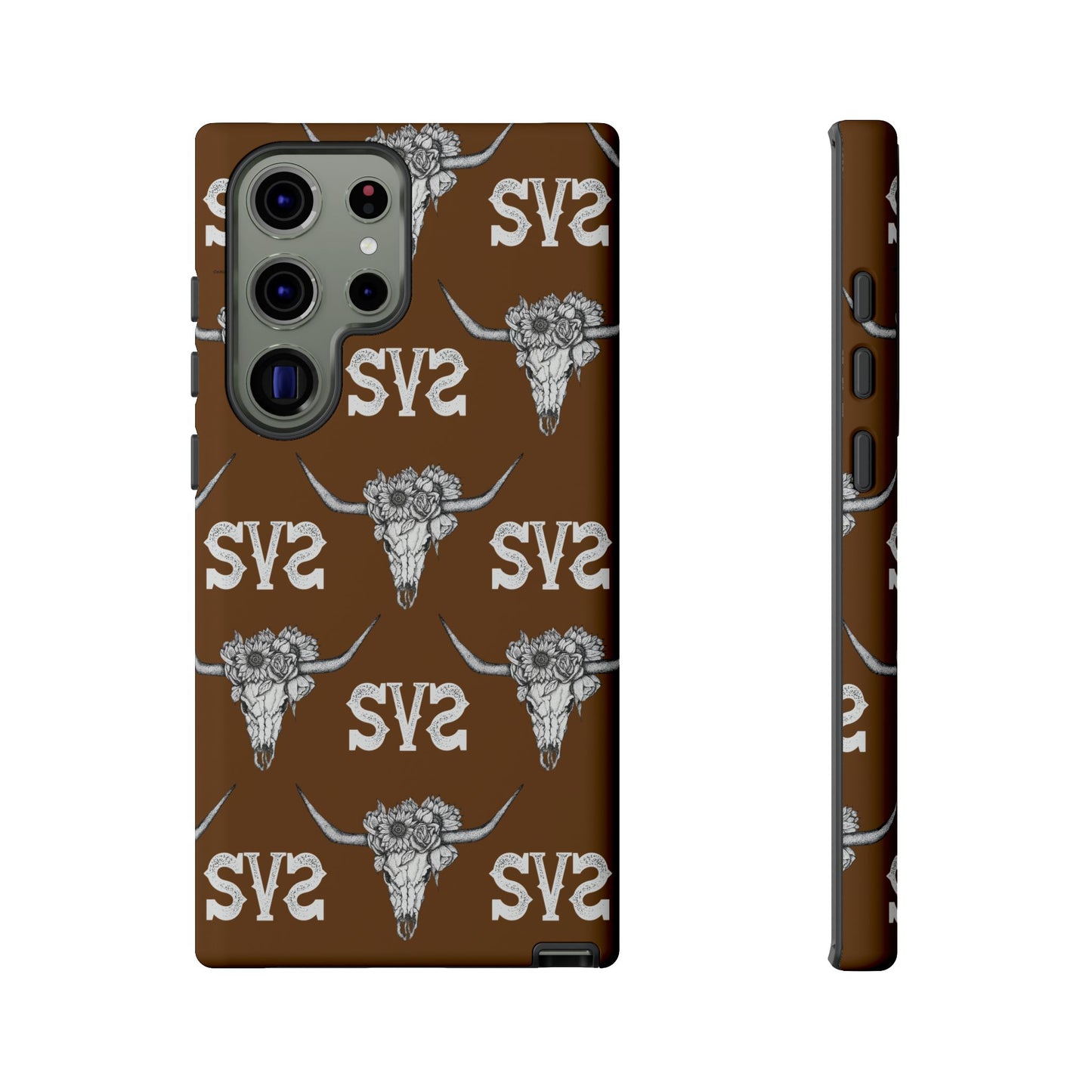 Blooms & Bone | Brown Phone Case