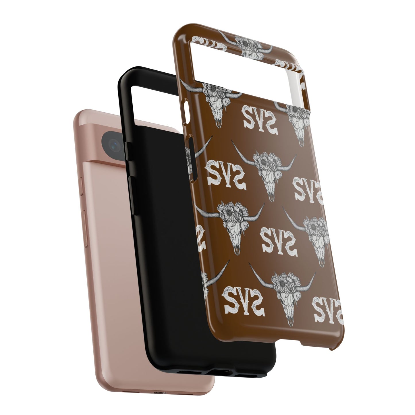 Blooms & Bone | Brown Phone Case