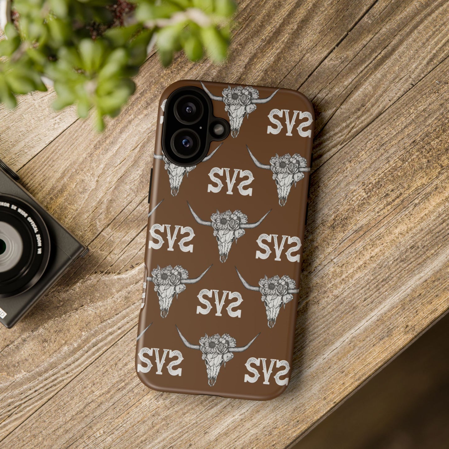 Blooms & Bone | Brown Phone Case
