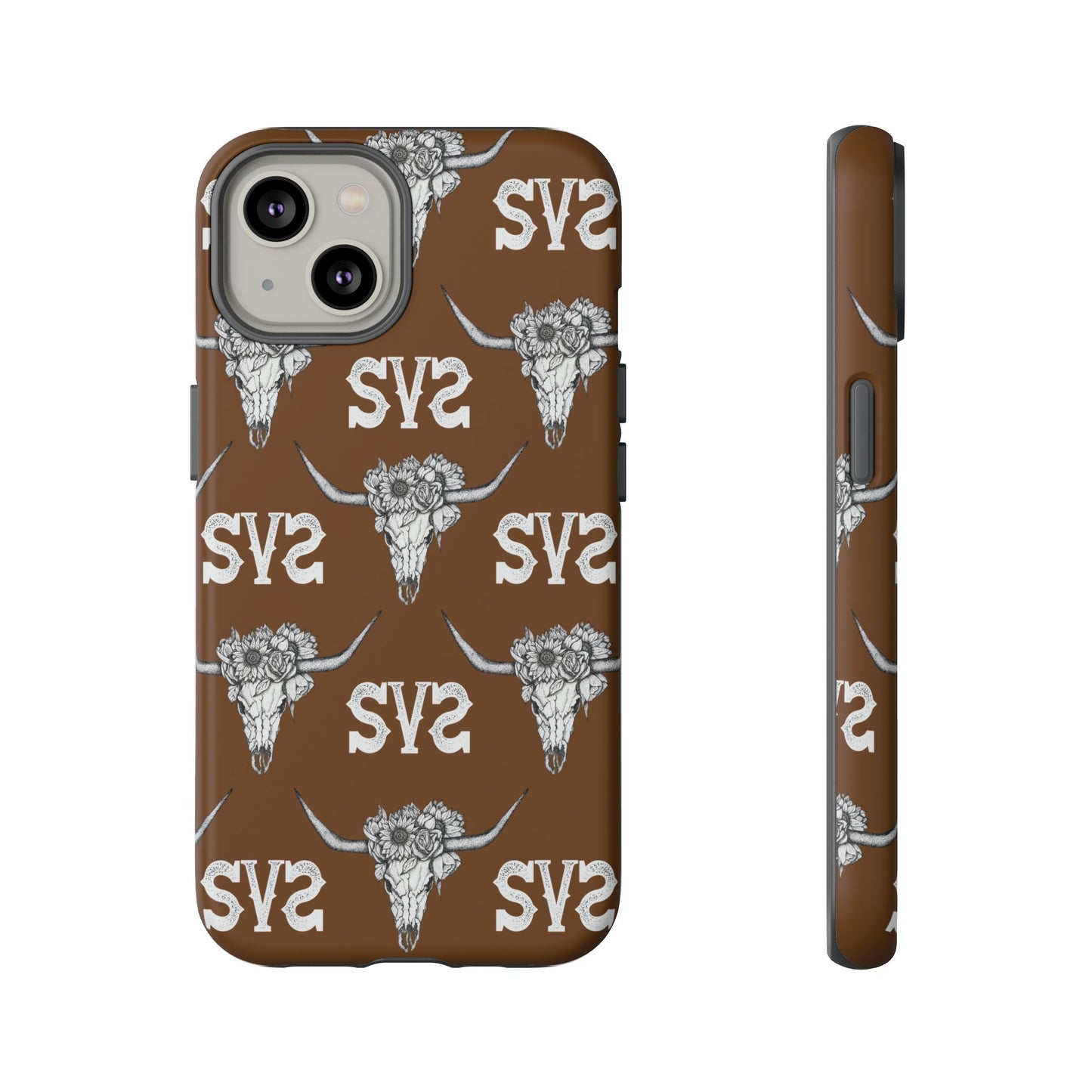 Blooms & Bone | Brown Phone Case