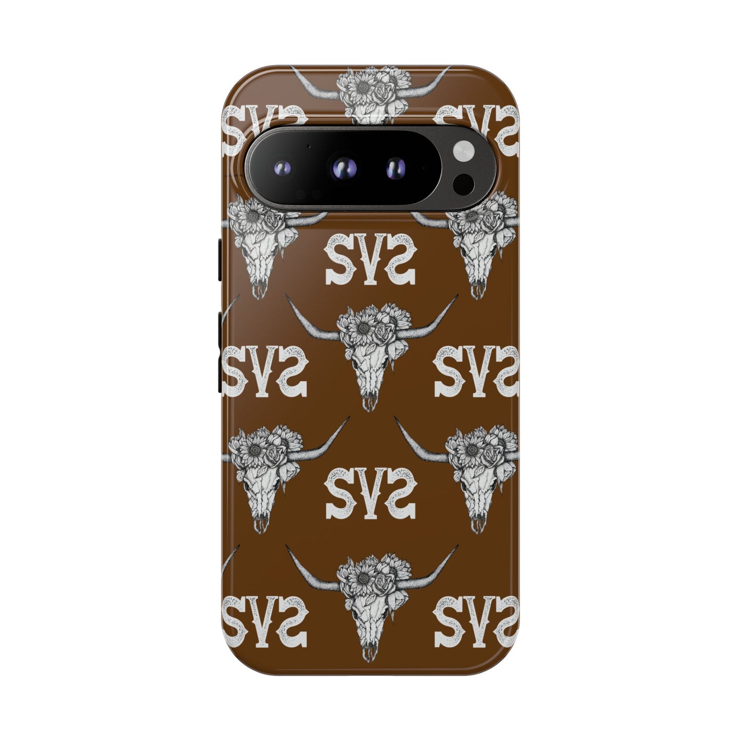 Blooms & Bone | Brown Phone Case