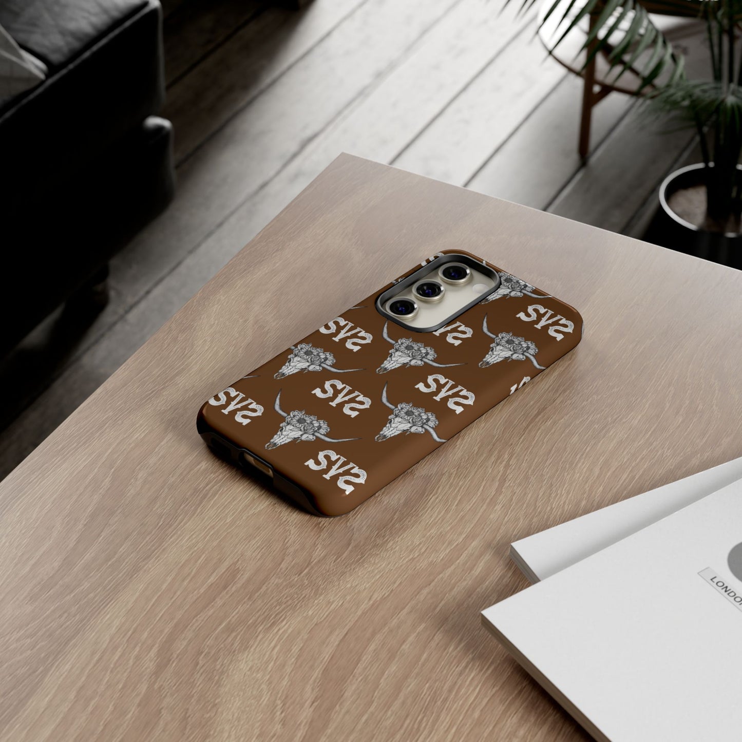 Blooms & Bone | Brown Phone Case