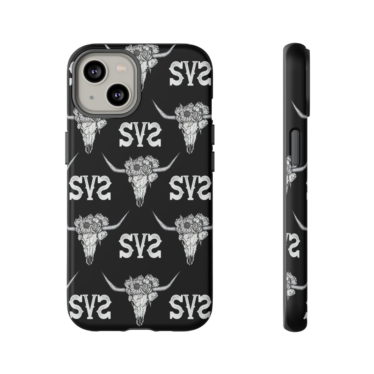 Blooms & Bone | Black Phone Case