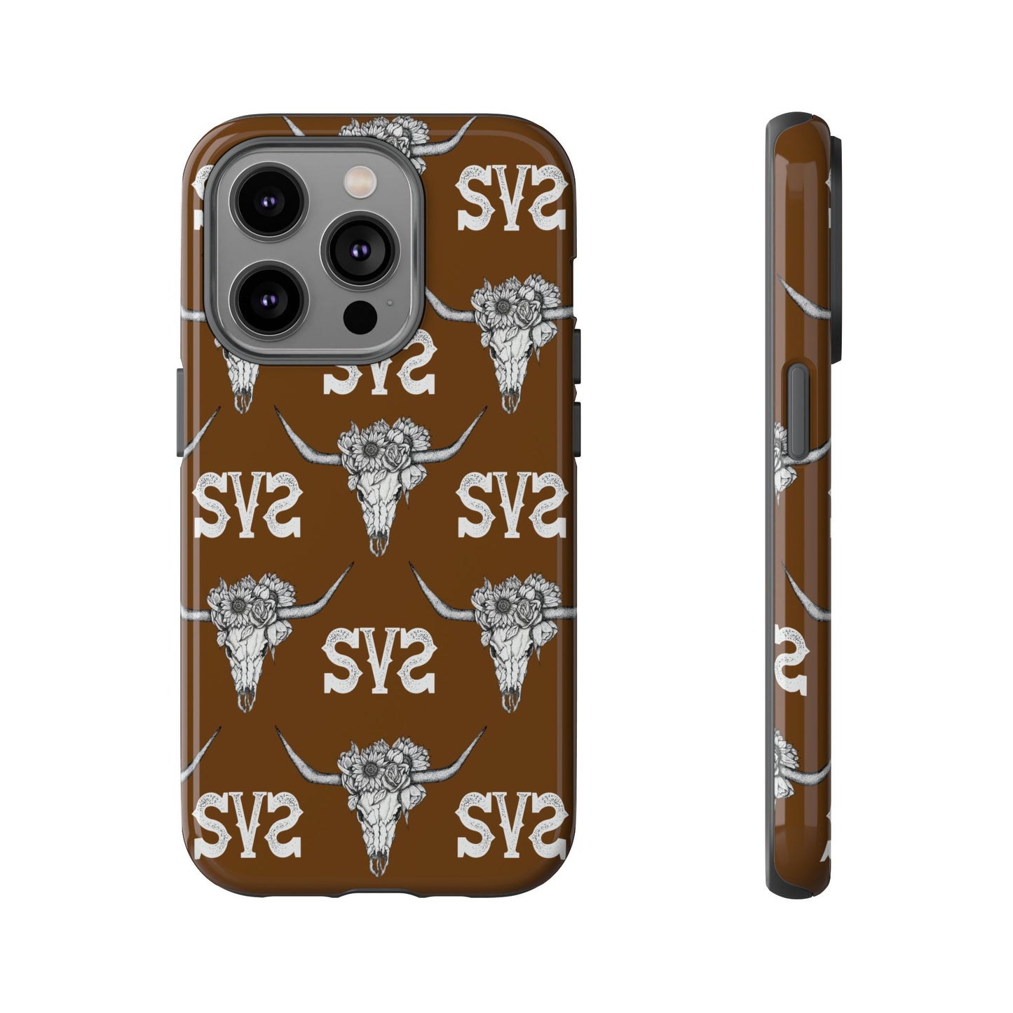 Blooms & Bone | Brown Phone Case