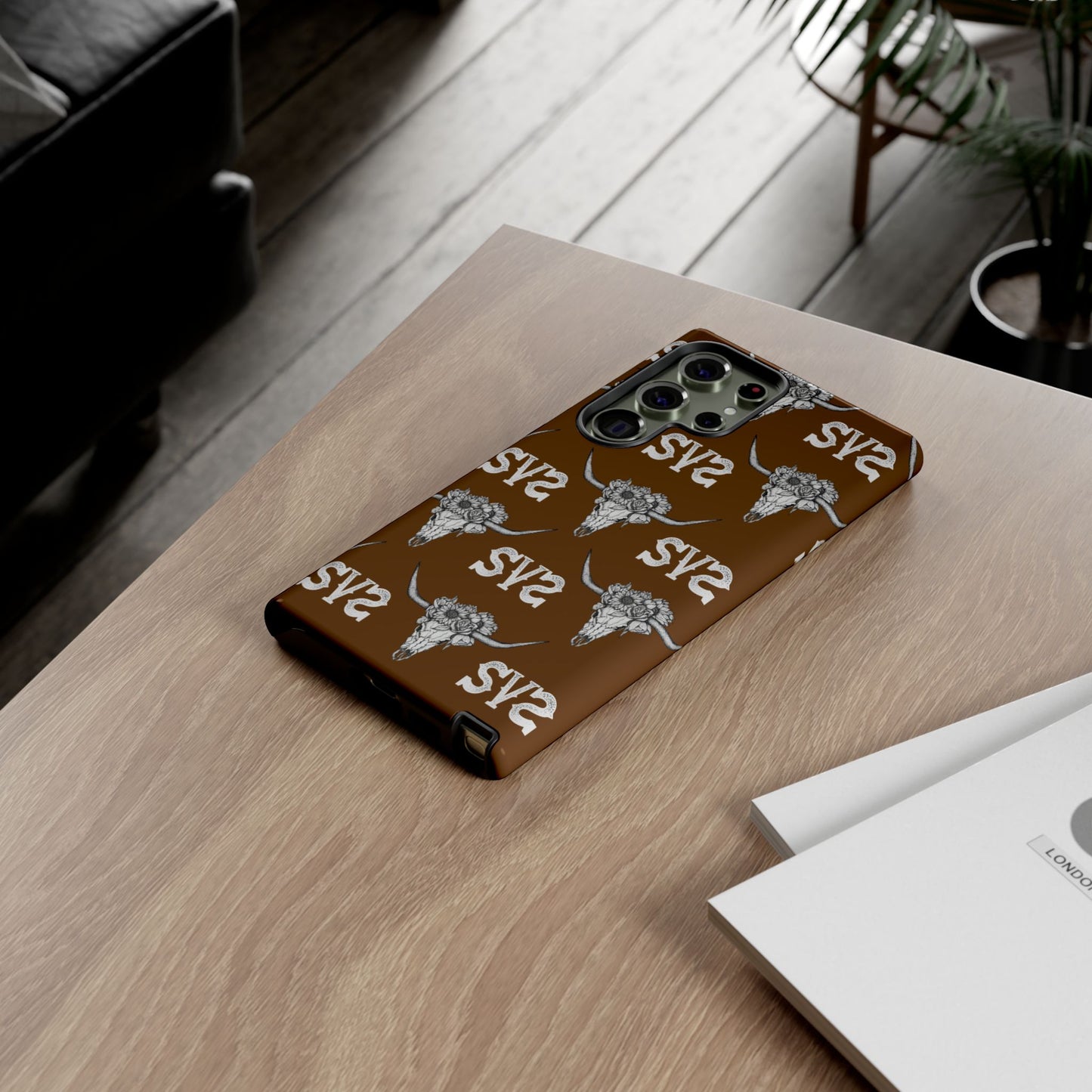 Blooms & Bone | Brown Phone Case