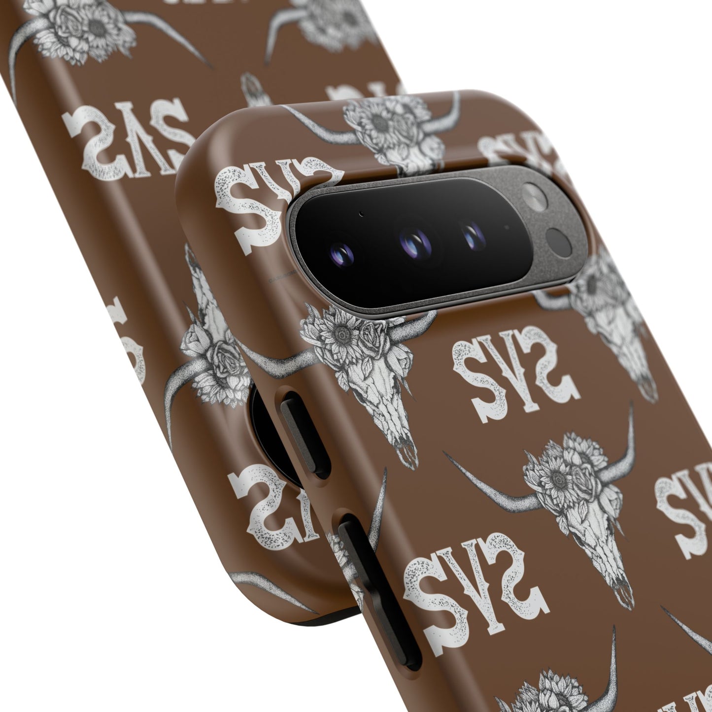 Blooms & Bone | Brown Phone Case