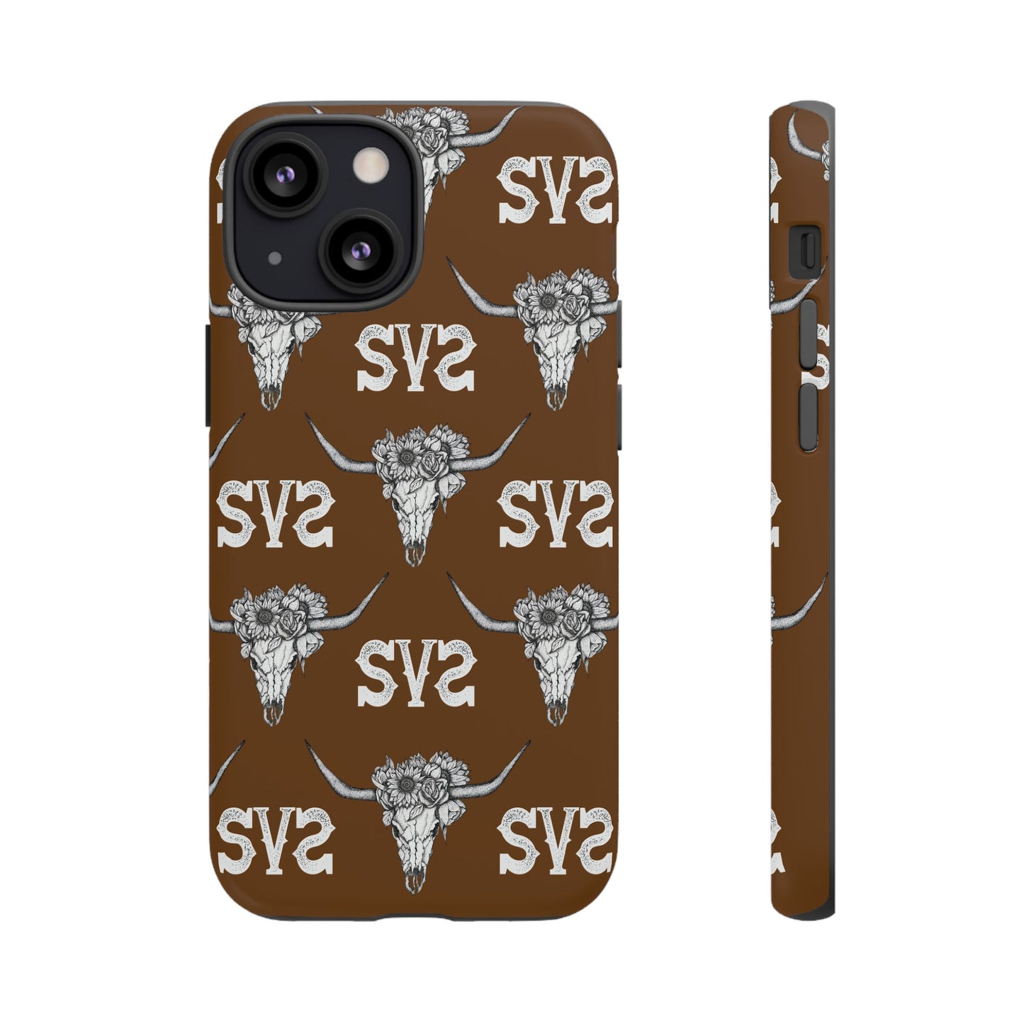 Blooms & Bone | Brown Phone Case