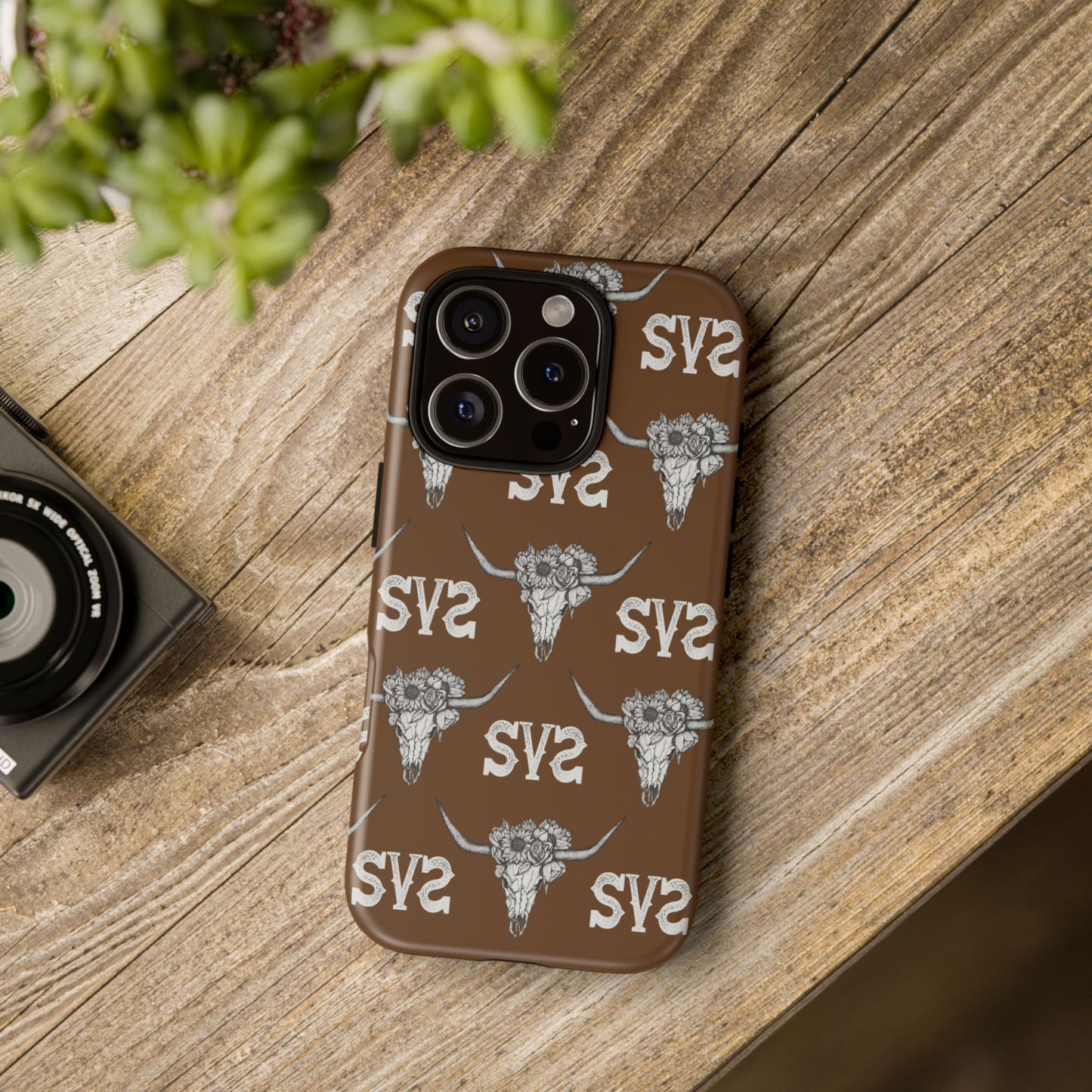 Blooms & Bone | Brown Phone Case