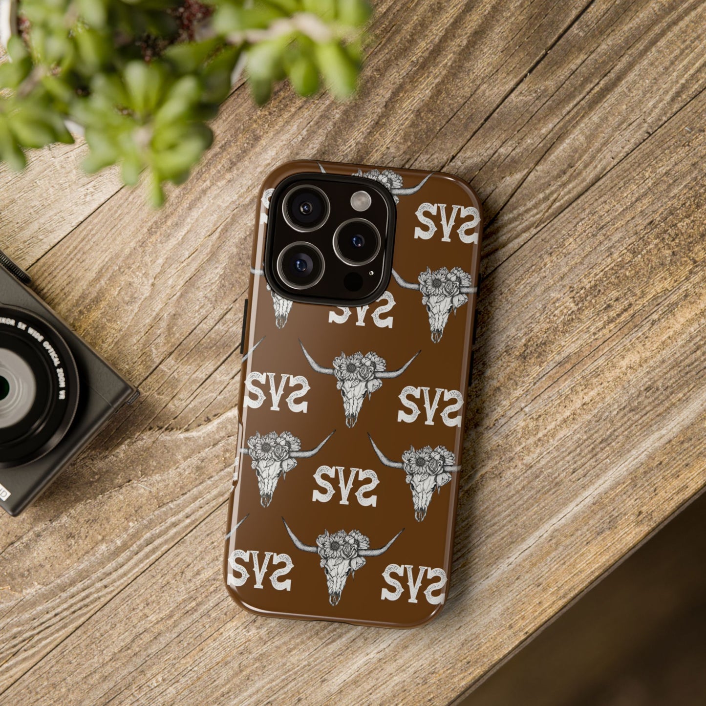 Blooms & Bone | Brown Phone Case