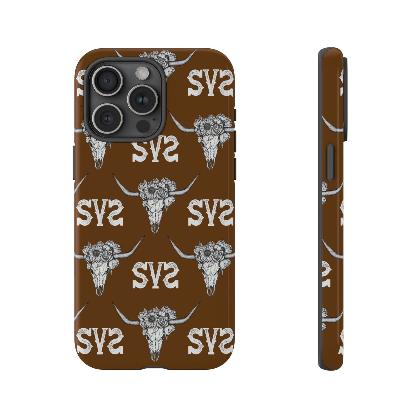 Blooms & Bone | Brown Phone Case