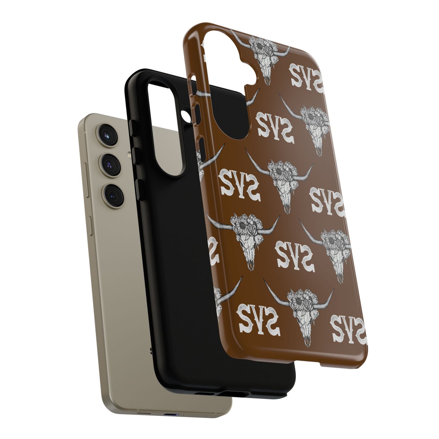 Blooms & Bone | Brown Phone Case