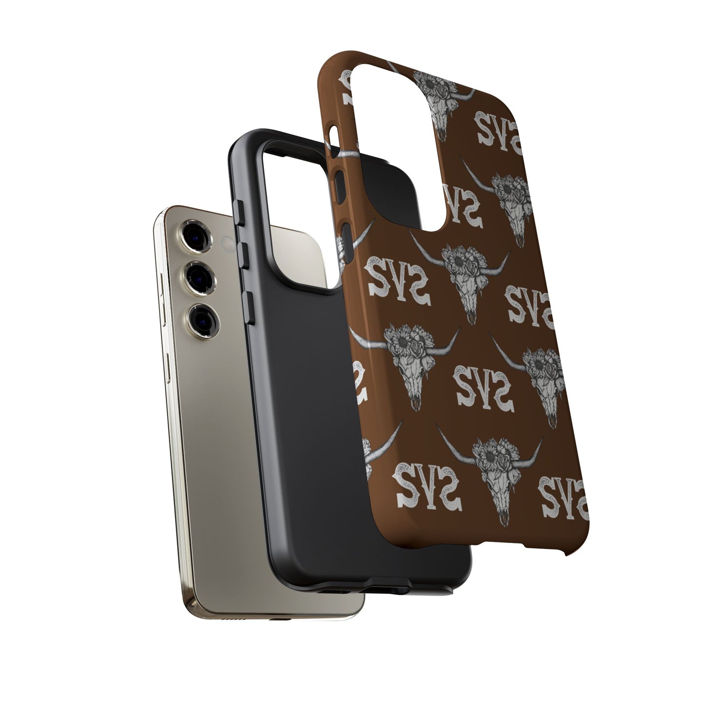Blooms & Bone | Brown Phone Case