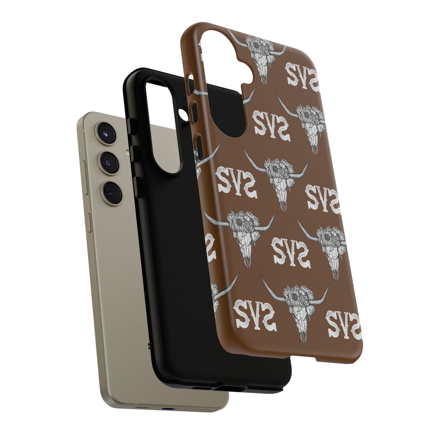 Blooms & Bone | Brown Phone Case