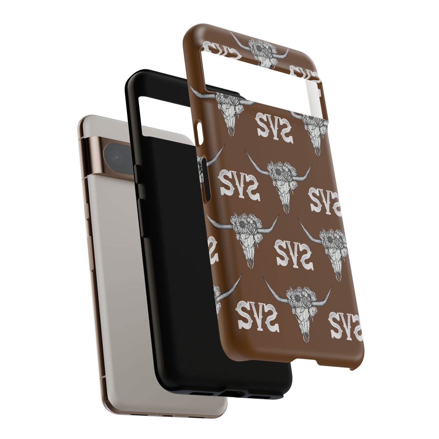 Blooms & Bone | Brown Phone Case