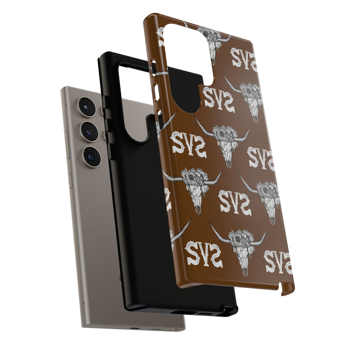 Blooms & Bone | Brown Phone Case