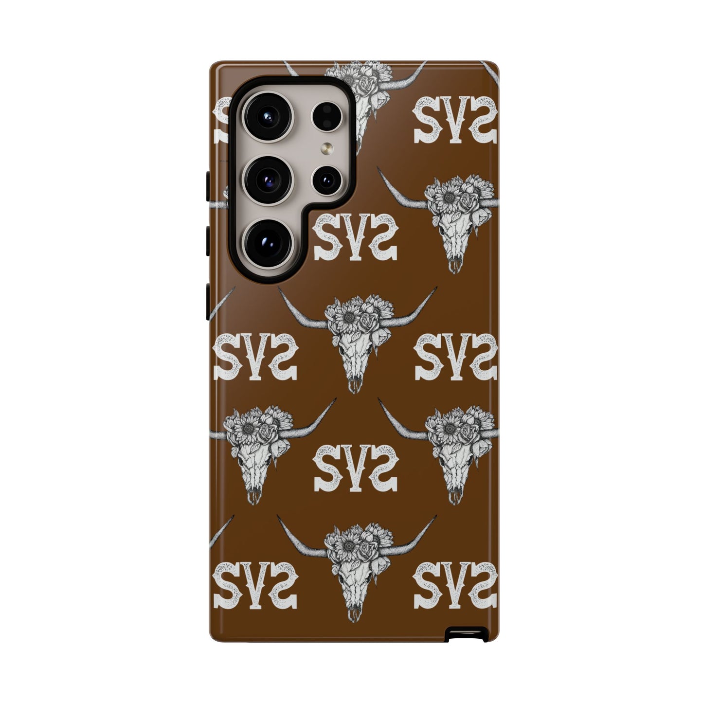 Blooms & Bone | Brown Phone Case