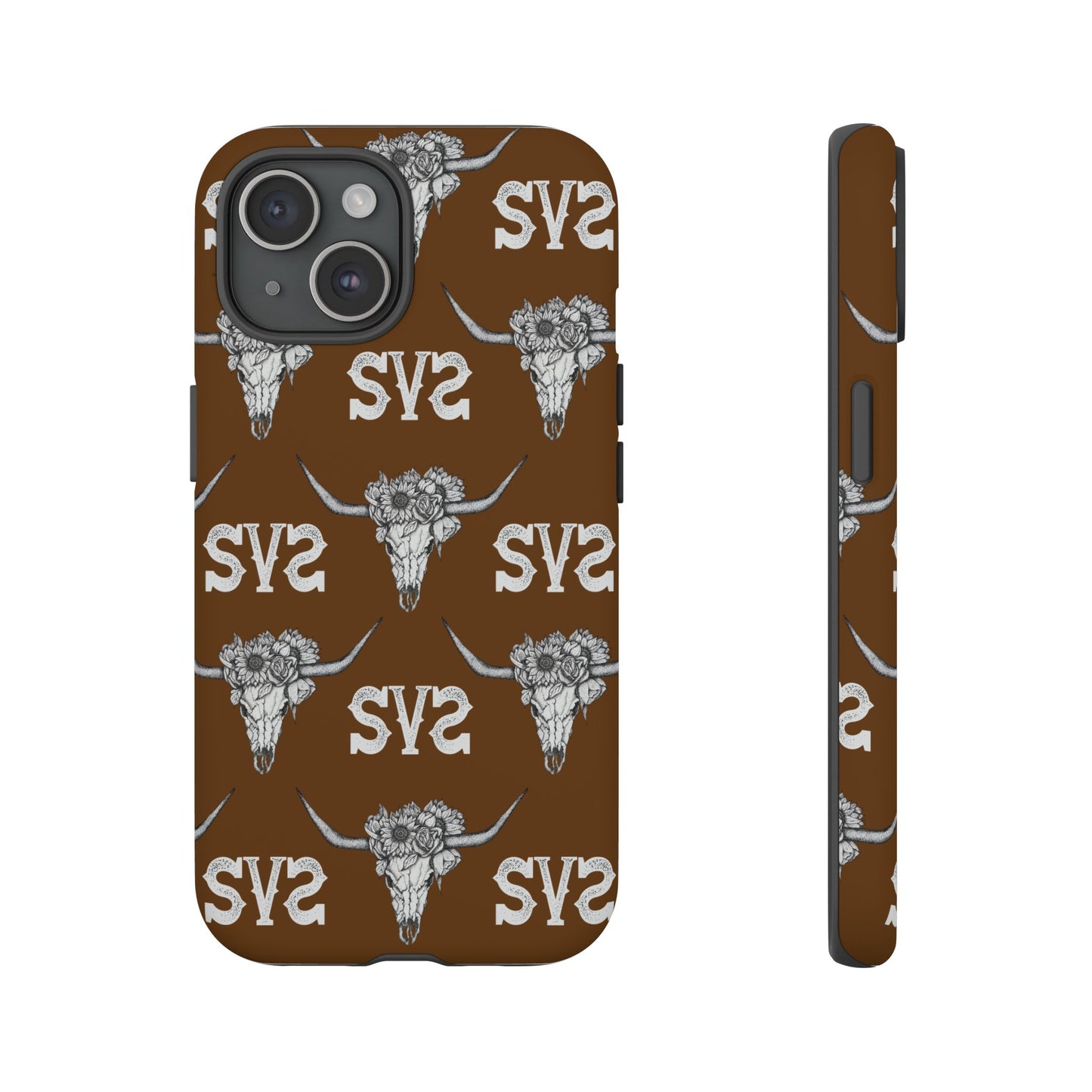 Blooms & Bone | Brown Phone Case