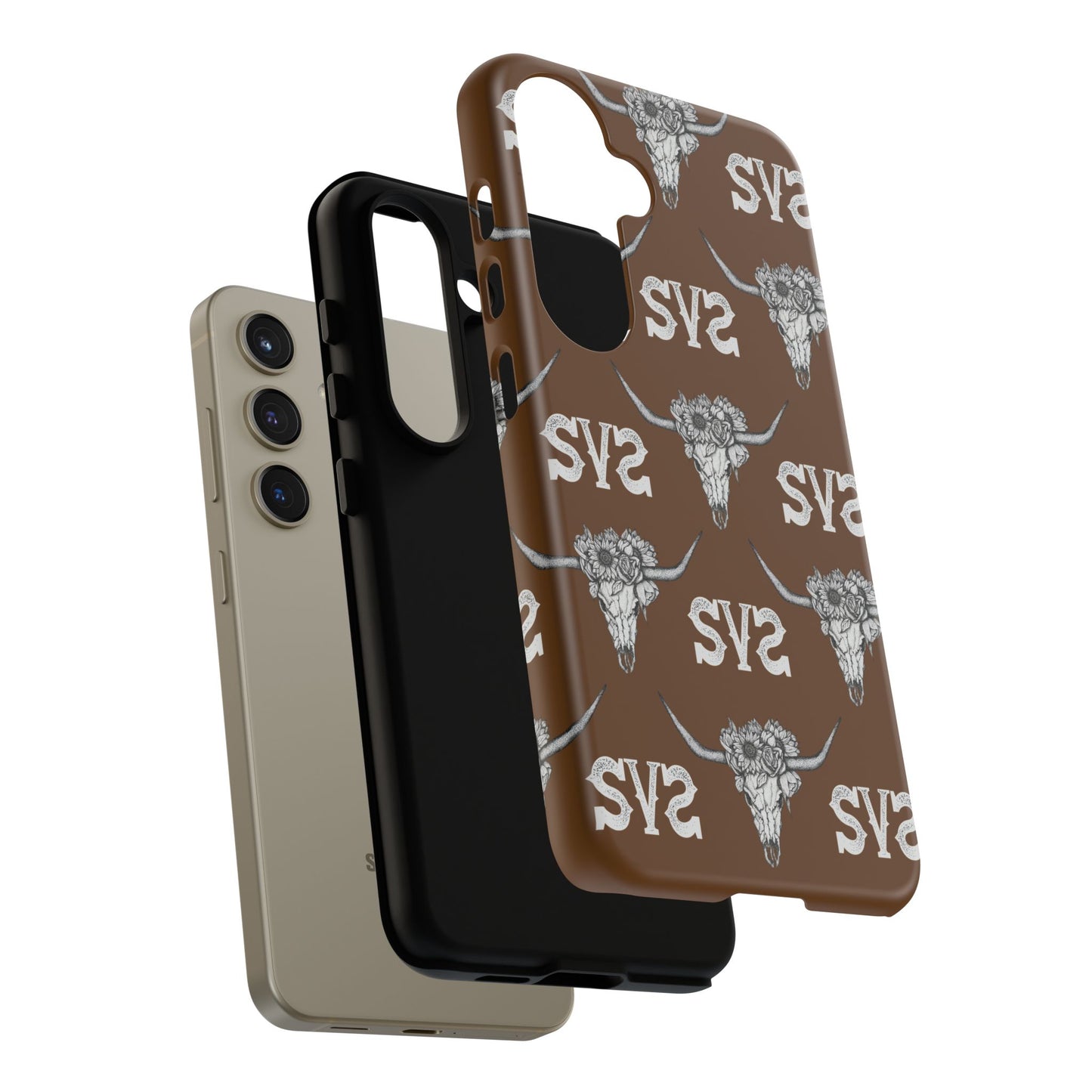 Blooms & Bone | Brown Phone Case