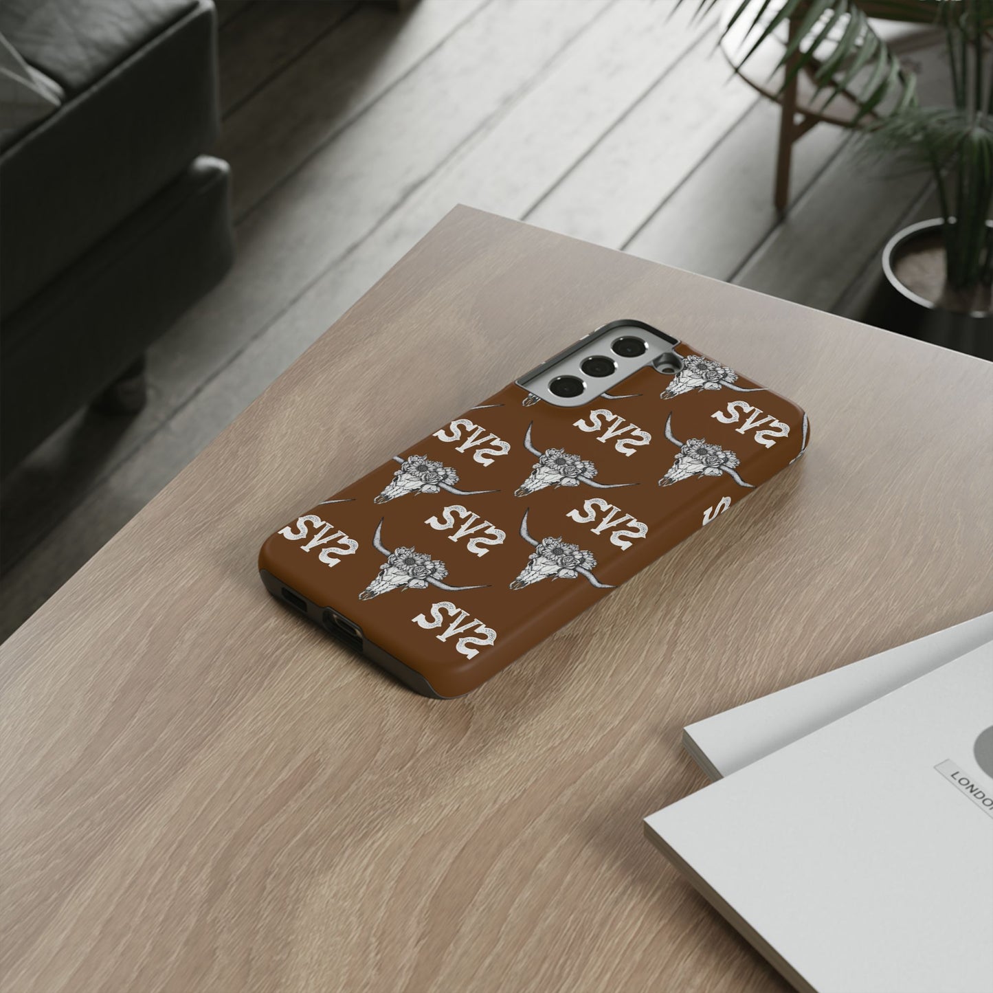 Blooms & Bone | Brown Phone Case