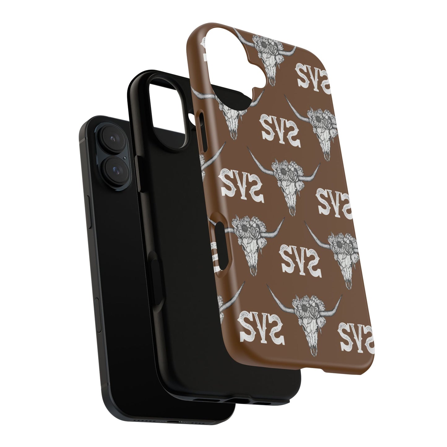 Blooms & Bone | Brown Phone Case