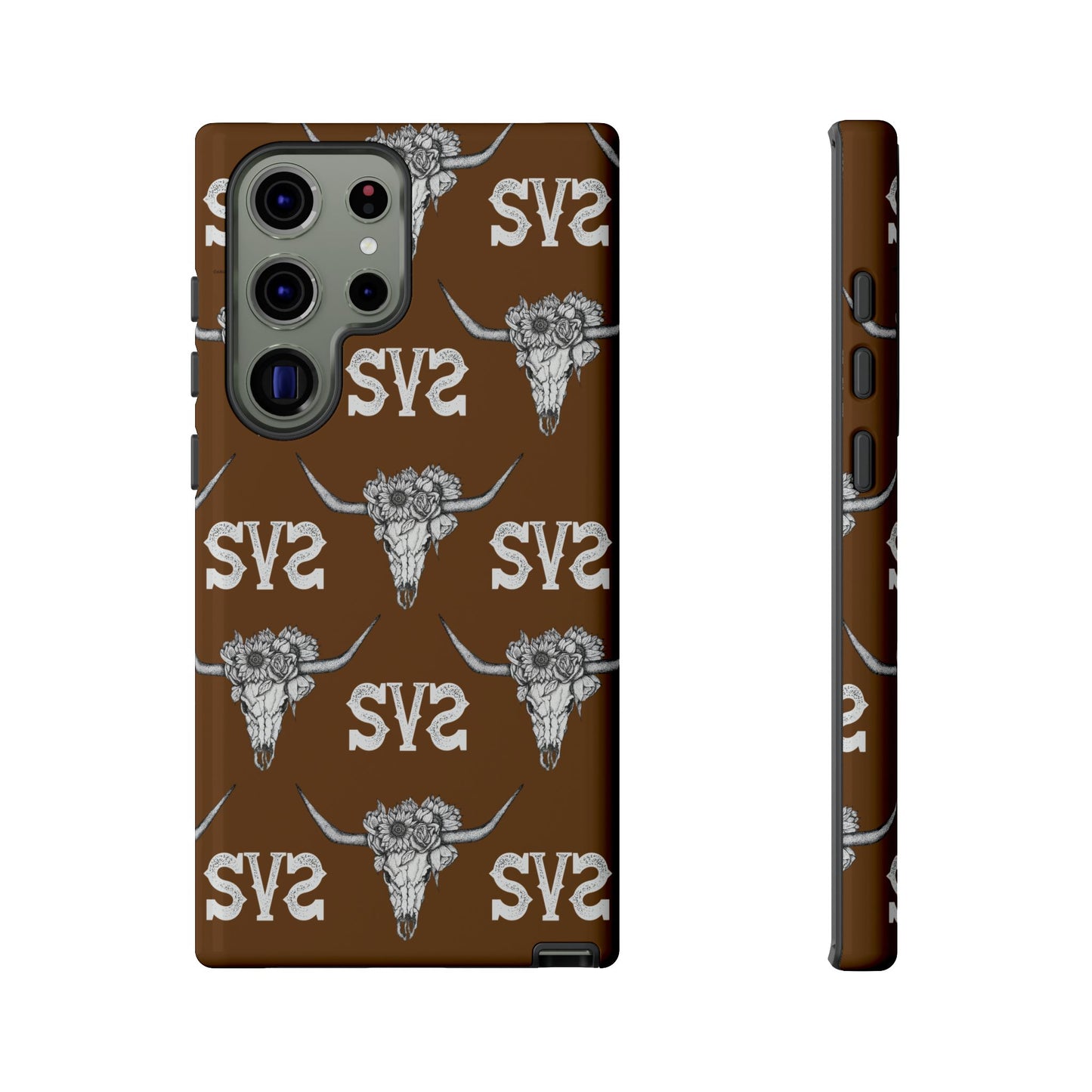 Blooms & Bone | Brown Phone Case