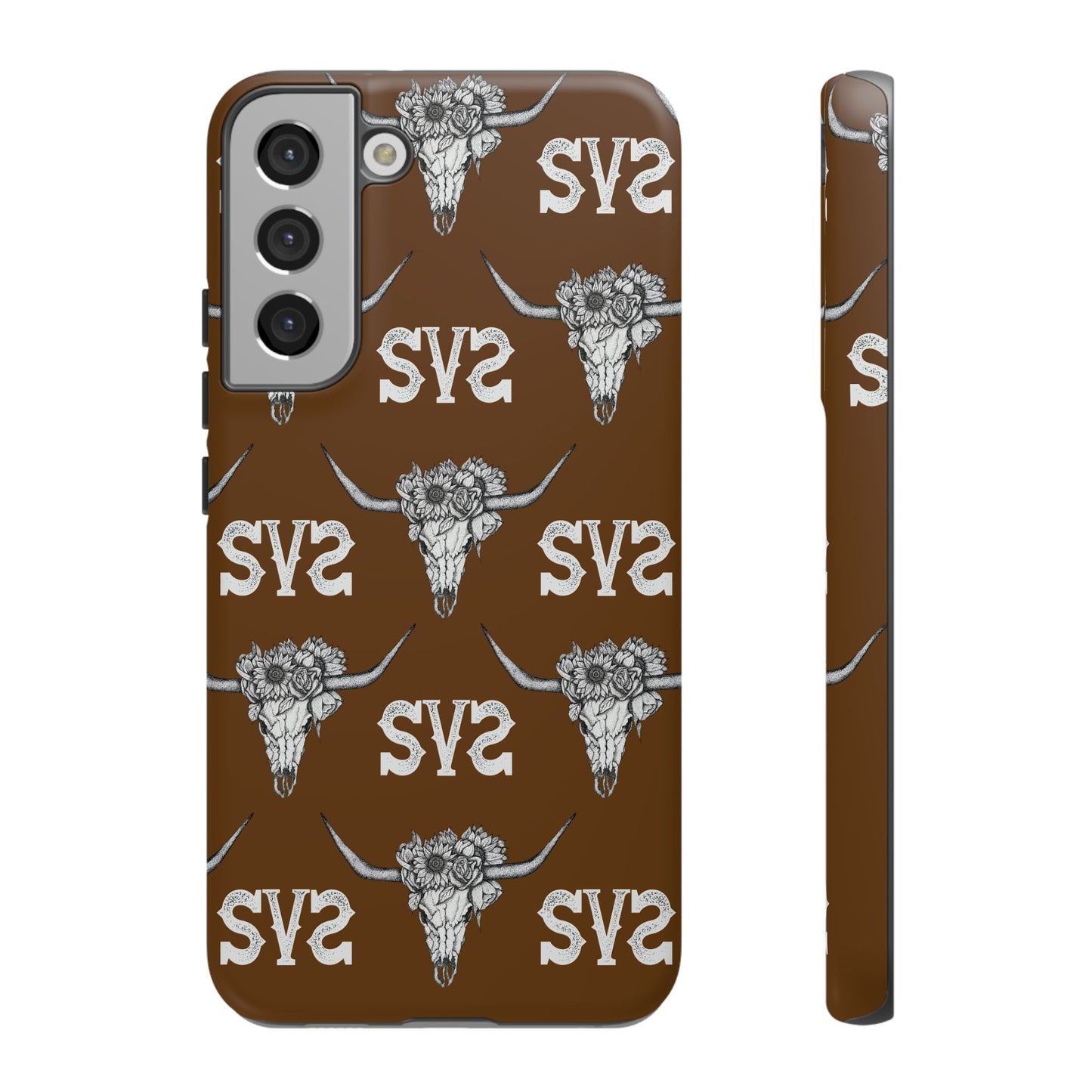 Blooms & Bone | Brown Phone Case