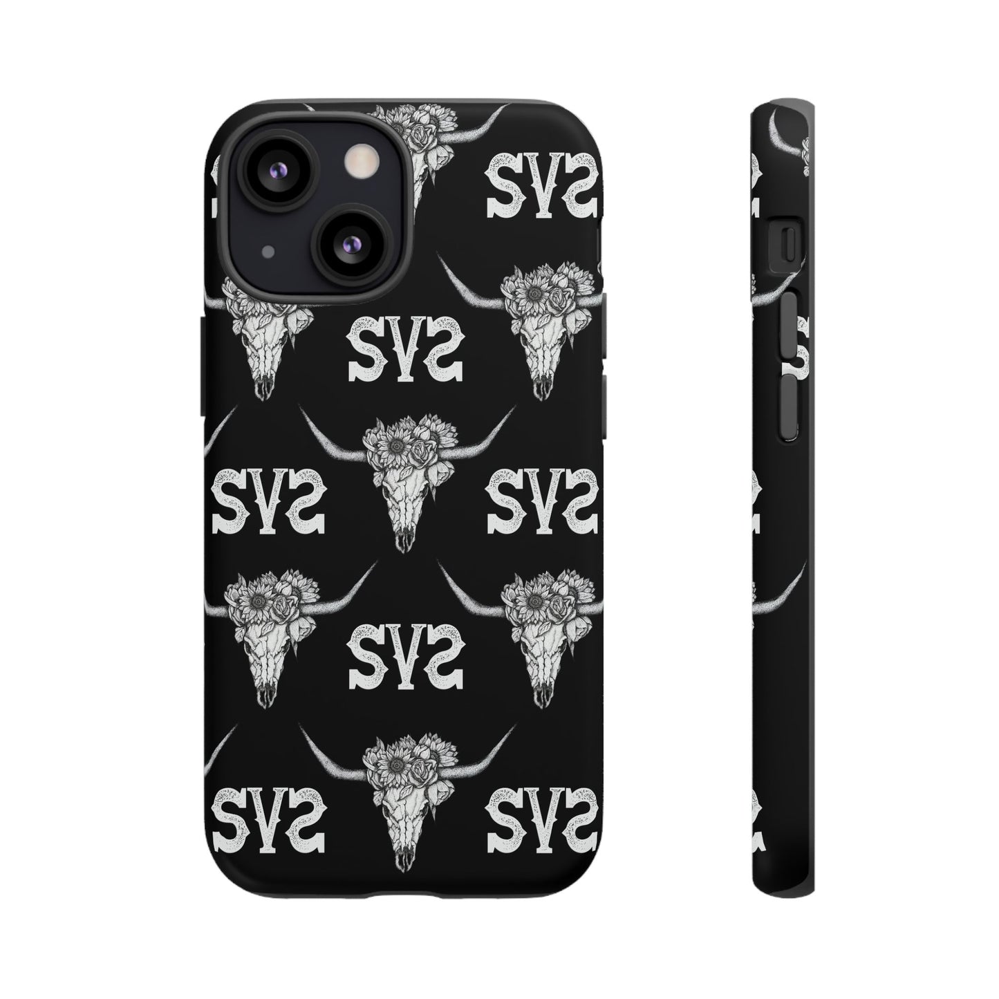 Blooms & Bone | Black Phone Case