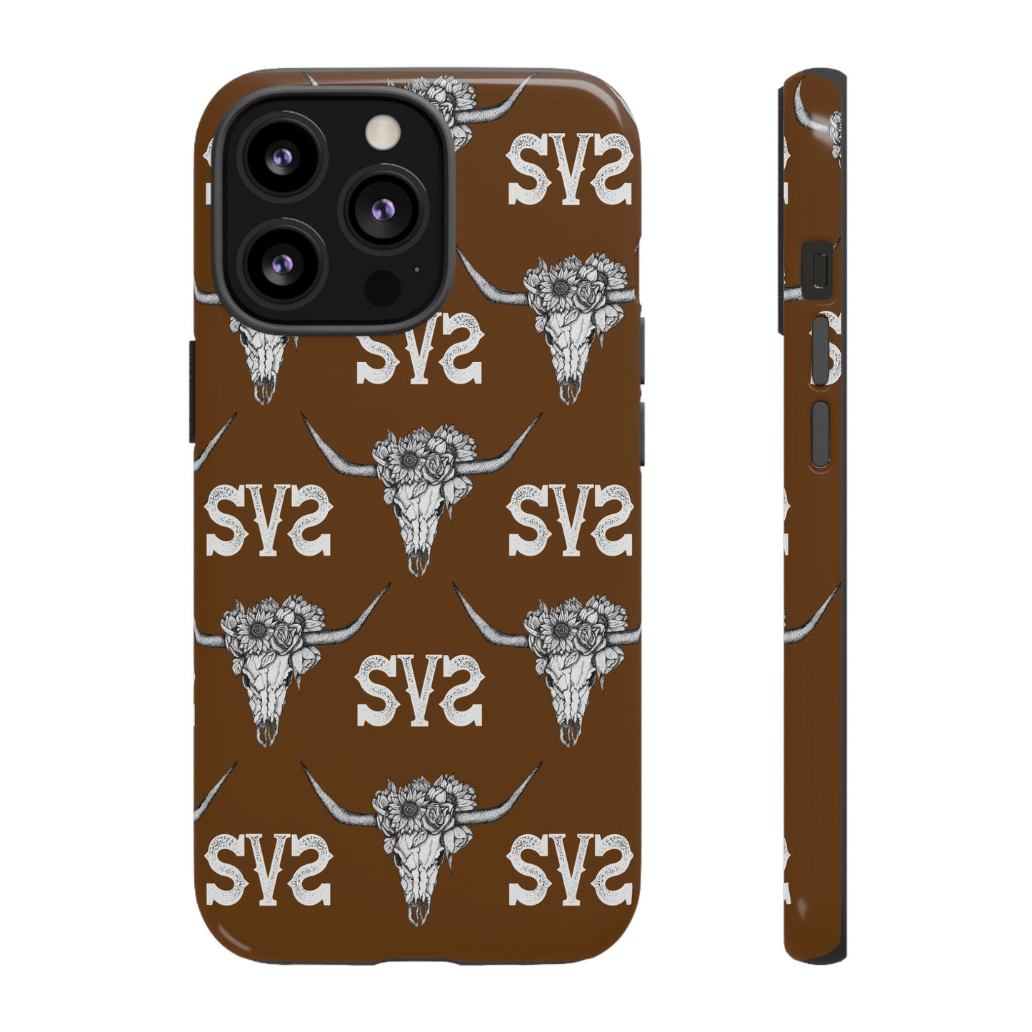 Blooms & Bone | Brown Phone Case