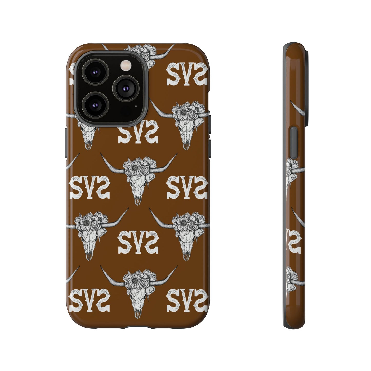 Blooms & Bone | Brown Phone Case