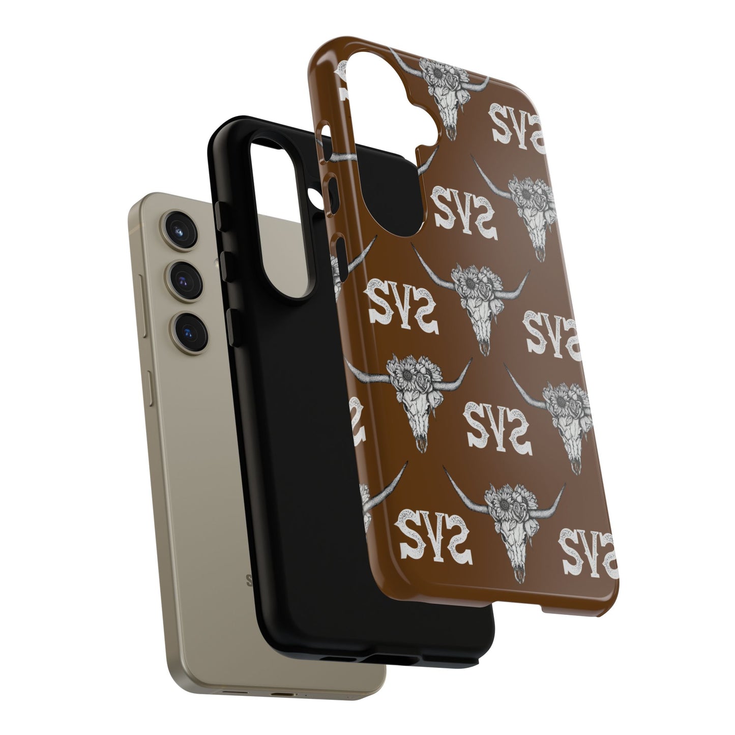 Blooms & Bone | Brown Phone Case