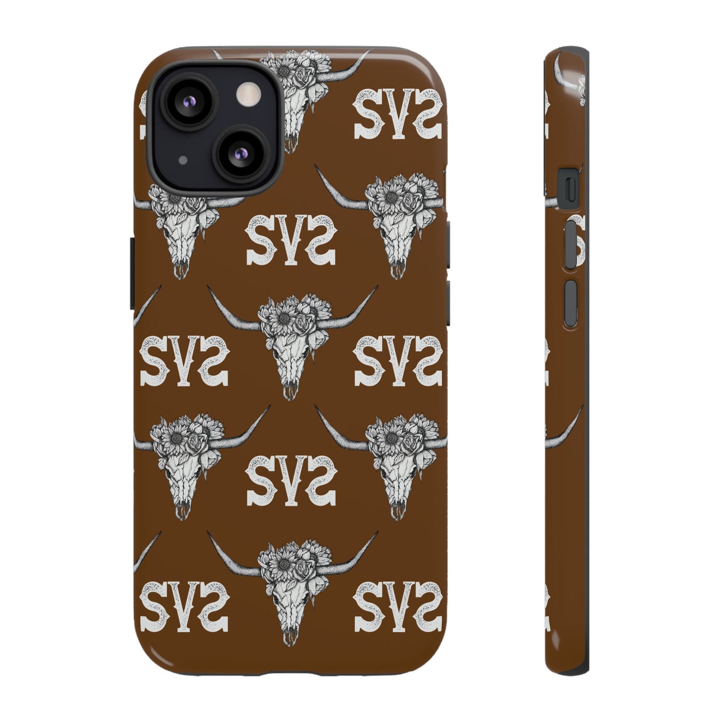 Blooms & Bone | Brown Phone Case