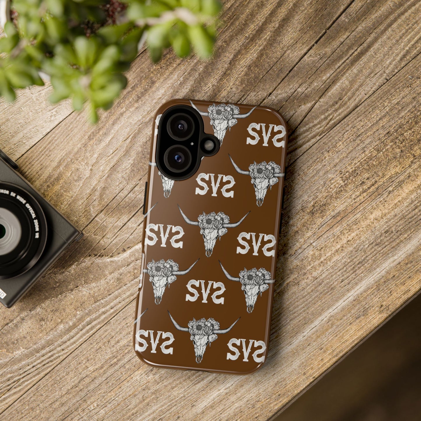 Blooms & Bone | Brown Phone Case