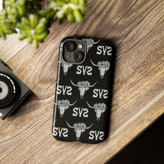 Blooms & Bone | Black Phone Case
