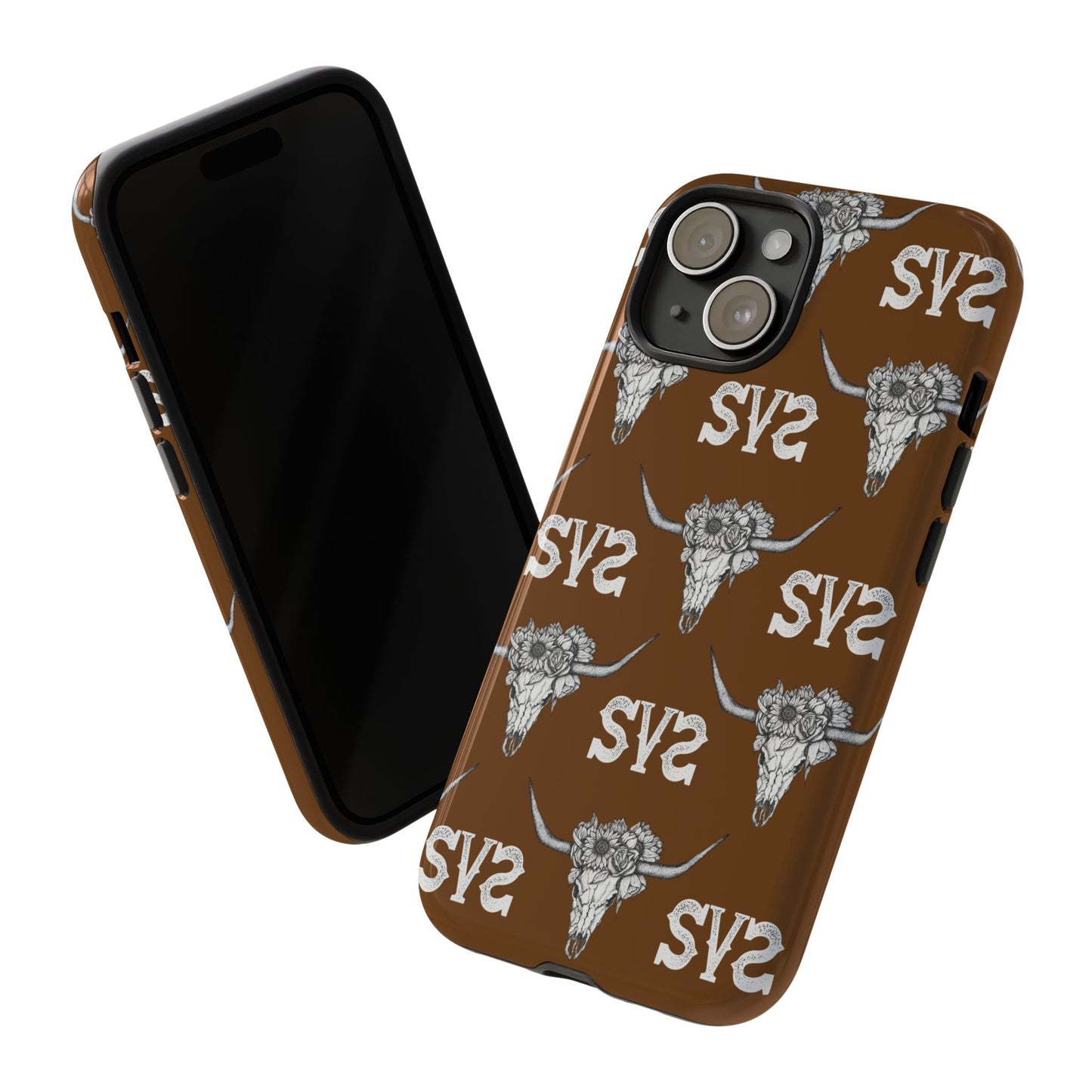Blooms & Bone | Brown Phone Case